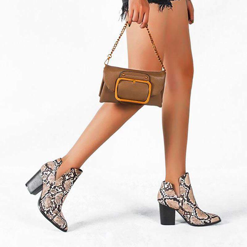 Bottines Serpent marron