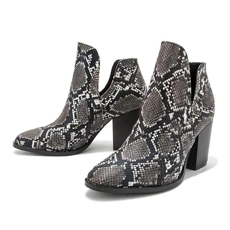 Bottines Serpent Noir