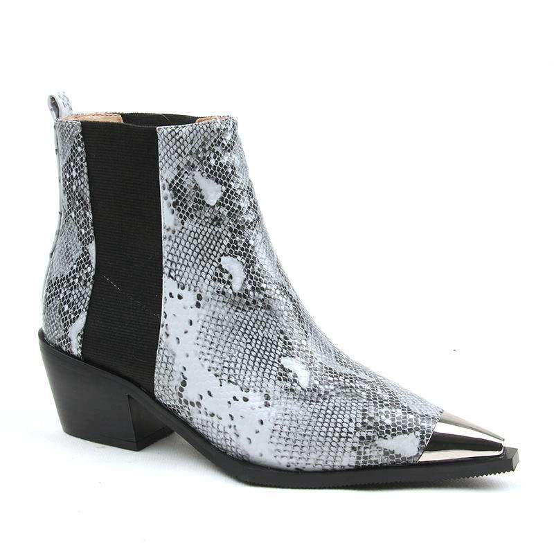 Bottines Style Chelsea Serpent femme