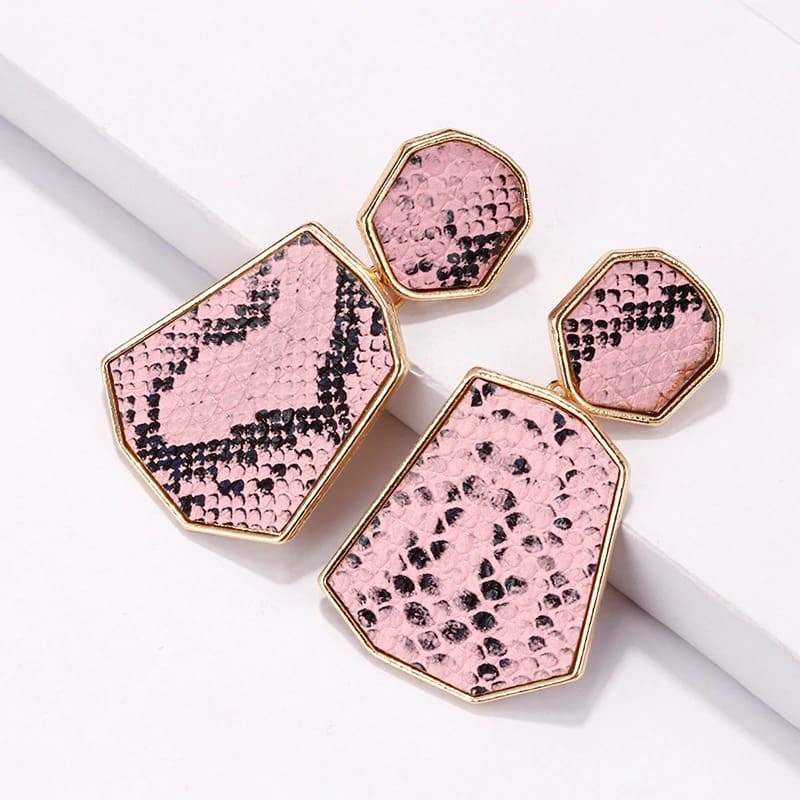 Boucles d'Oreilles Bohème Rose