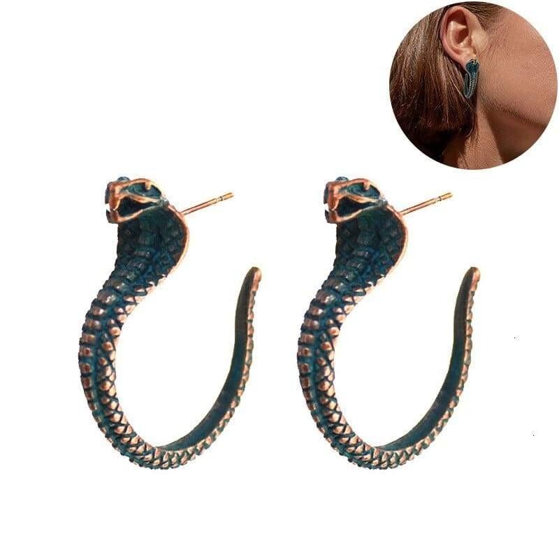 Boucles d'Oreilles Cobra