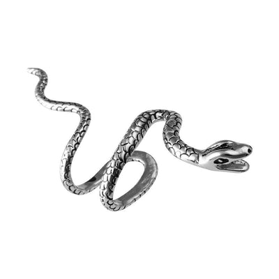 Boucles d'Oreilles Serpent à Clip argent