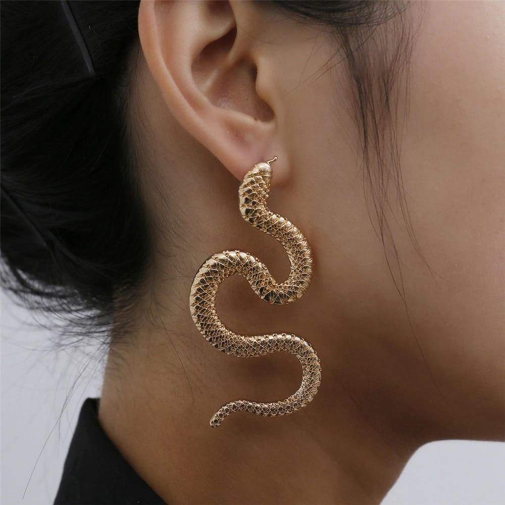 Boucles d'Oreilles grand Serpent