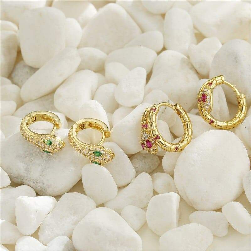 Boucles d'Oreilles Serpent Fashion femme