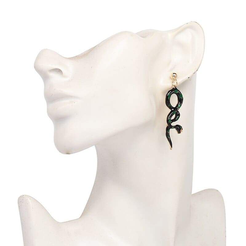 Boucles d'Oreilles Serpent Enroulé
