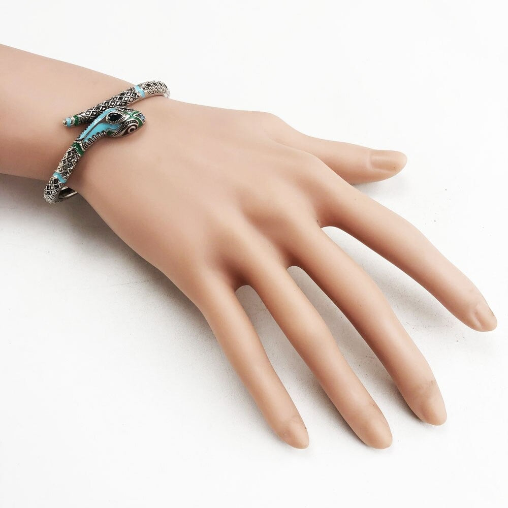 Bracelet Serpent Bohème Femme (Argent)