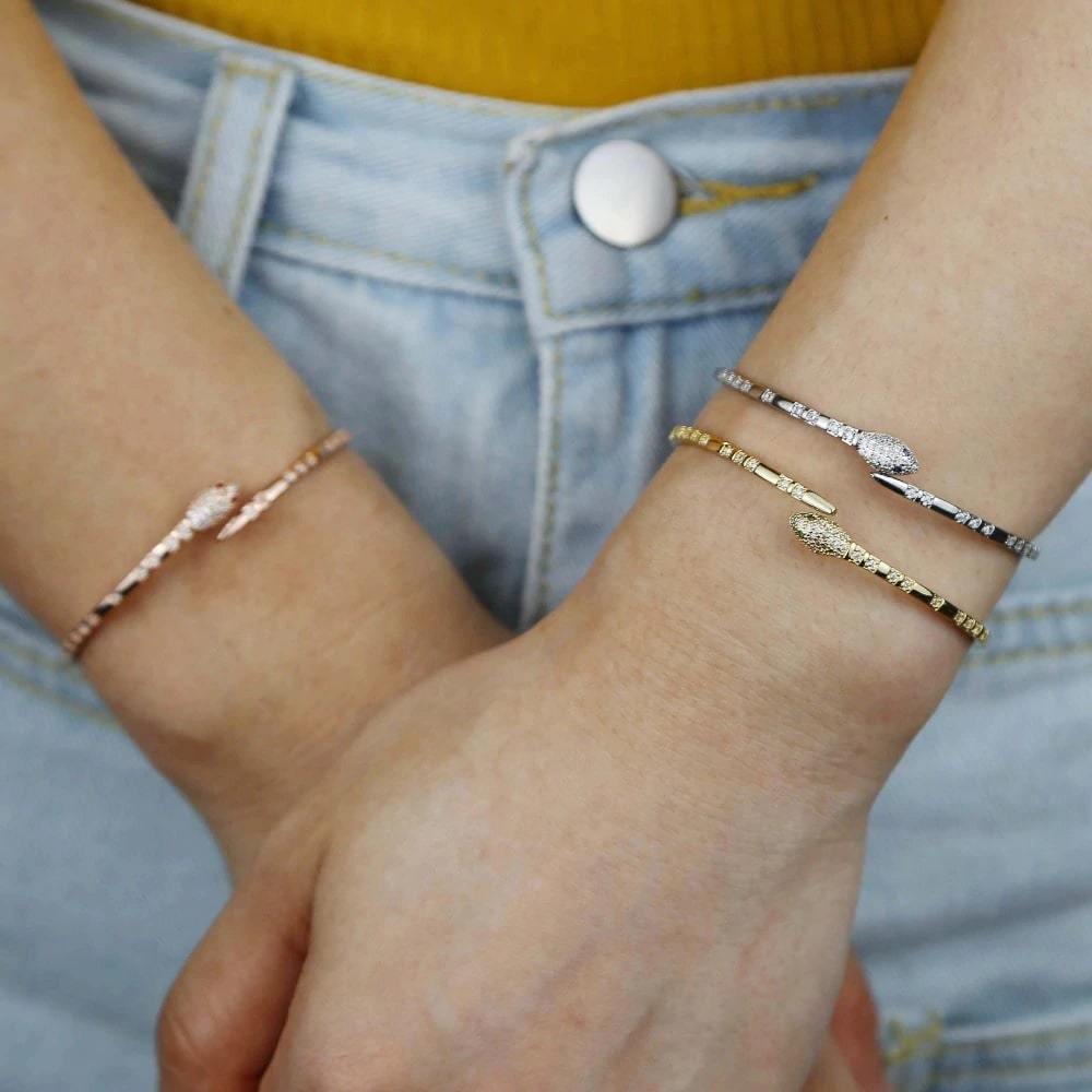 Bracelet Serpent Diamant femme