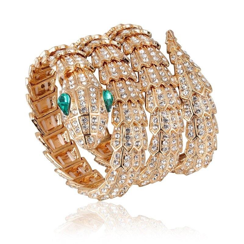 Bracelet Serpent Fantaisie or