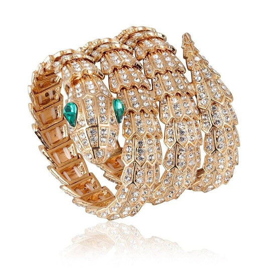 Bracelet Serpent Fantaisie or