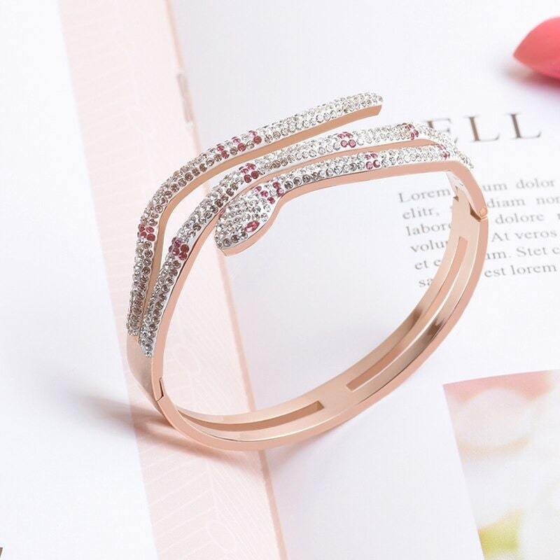 Bracelet Serpent Or Rose