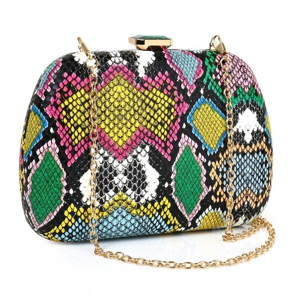 Sac à main Python Multicolore