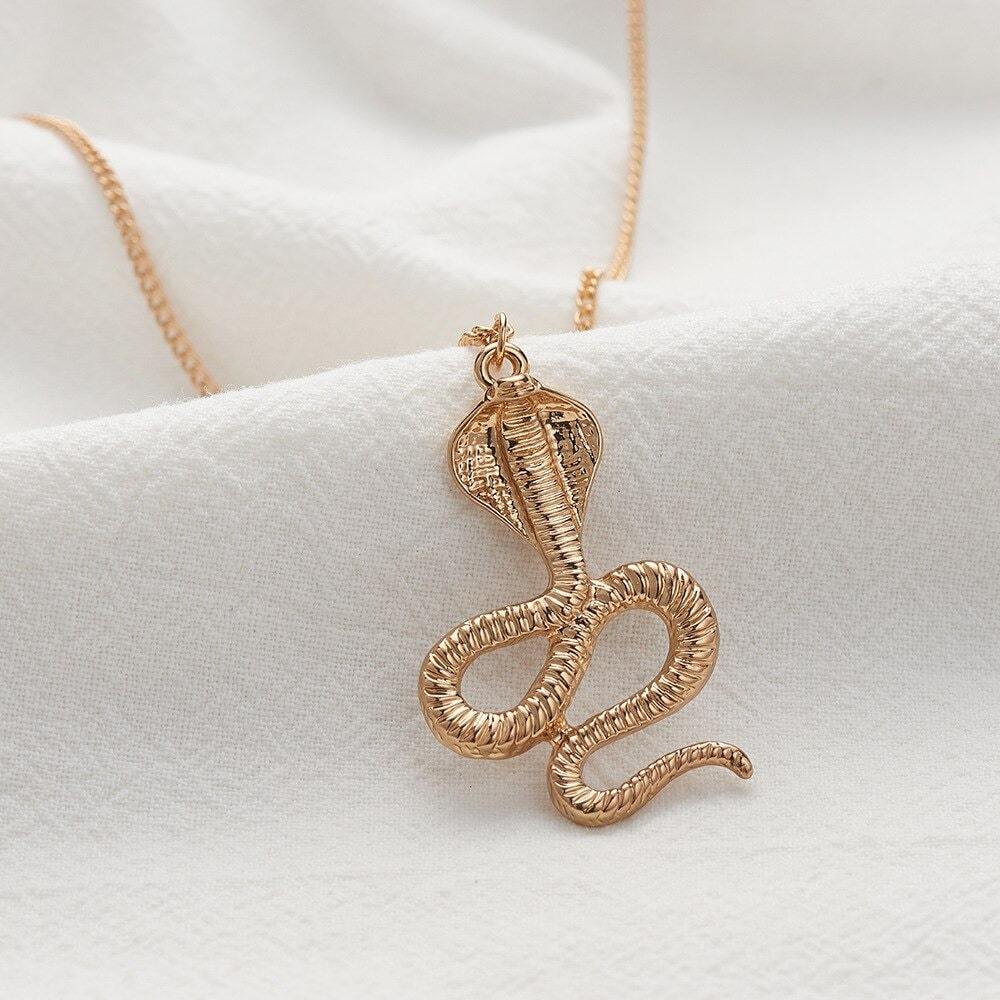 pendentif Cobra Doré