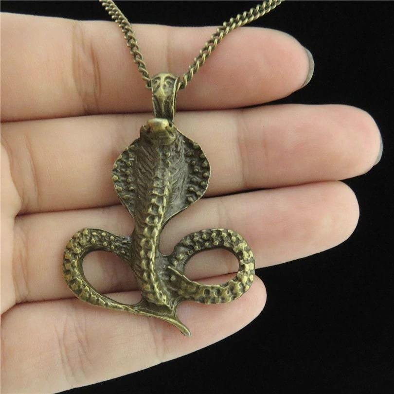 Collier serpent bronze