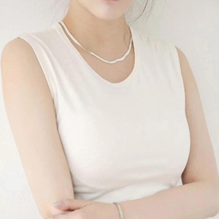 Collier Serpent Maille Argent Massif