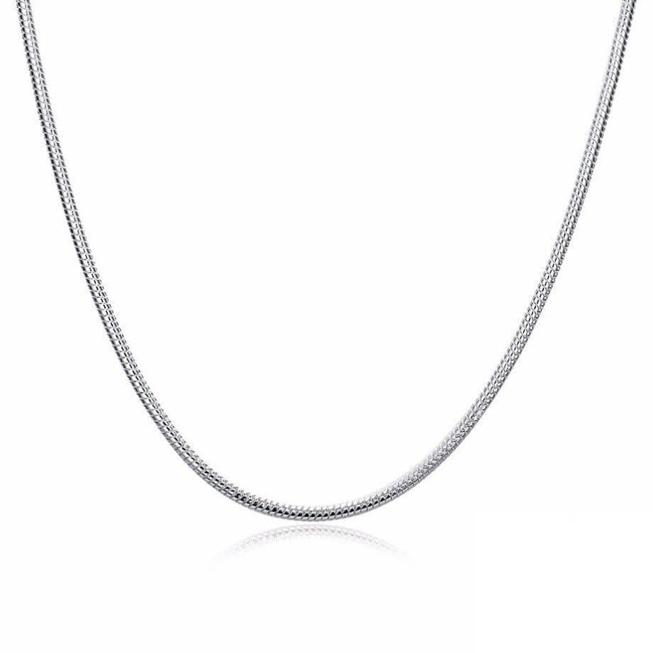Collier Maille Serpent en Argent