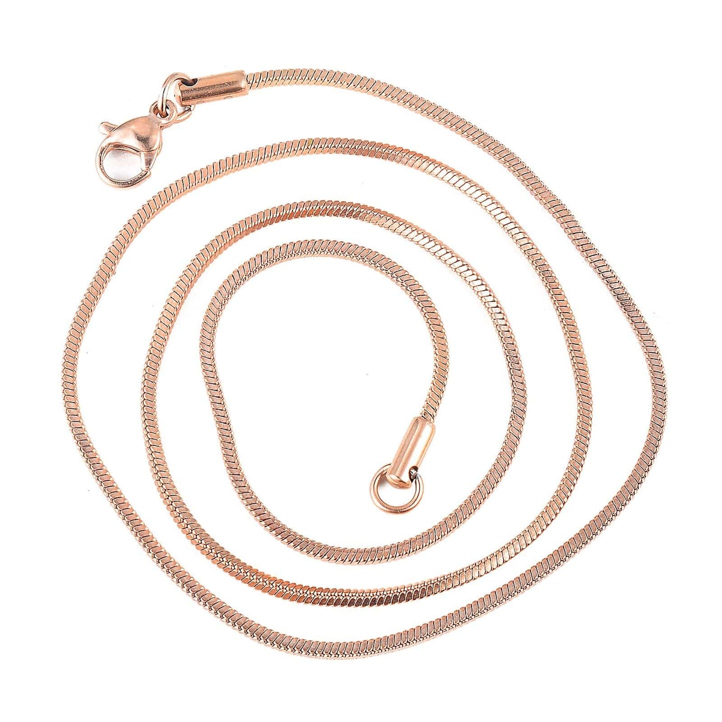 Collier Maille Serpent Or Rose