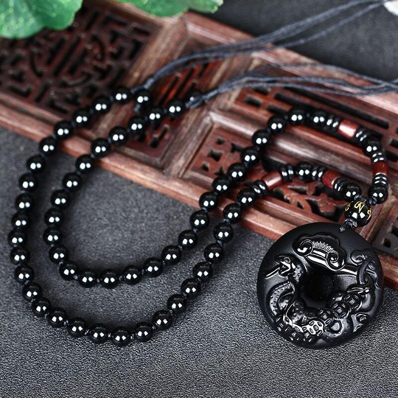Collier Obsidienne Noire