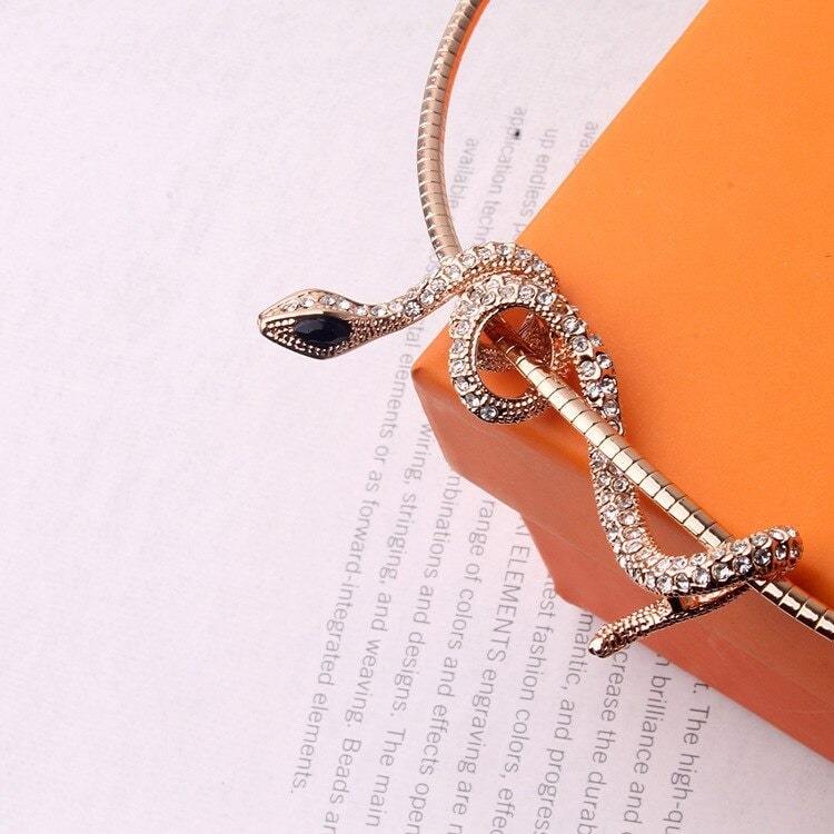 Collier Ras-de-Cou Serpent doré