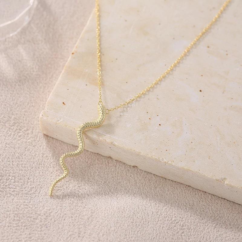 Collier Serpent doré