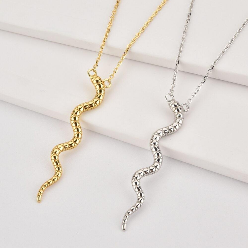 Pendentif Serpent Argent Femme