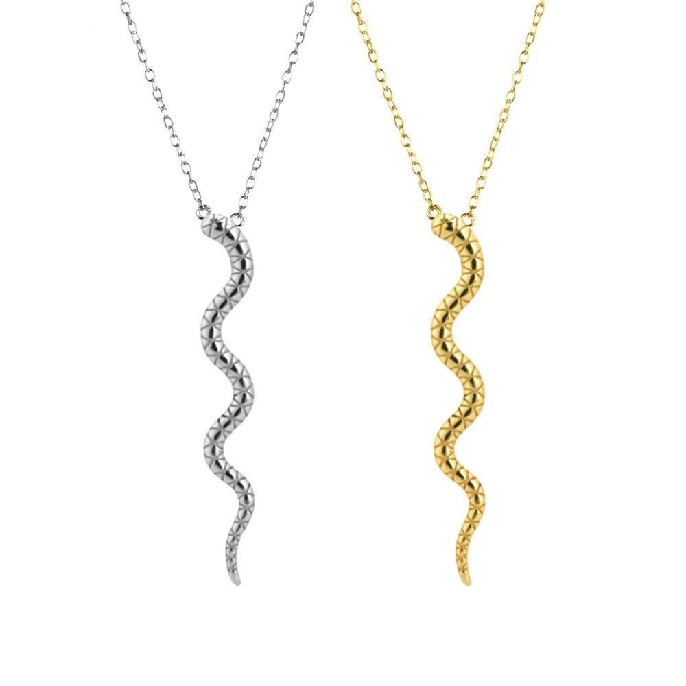 Collier Serpent Argent Femme