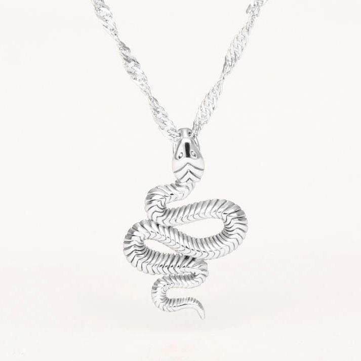 Collier Serpent Argenté