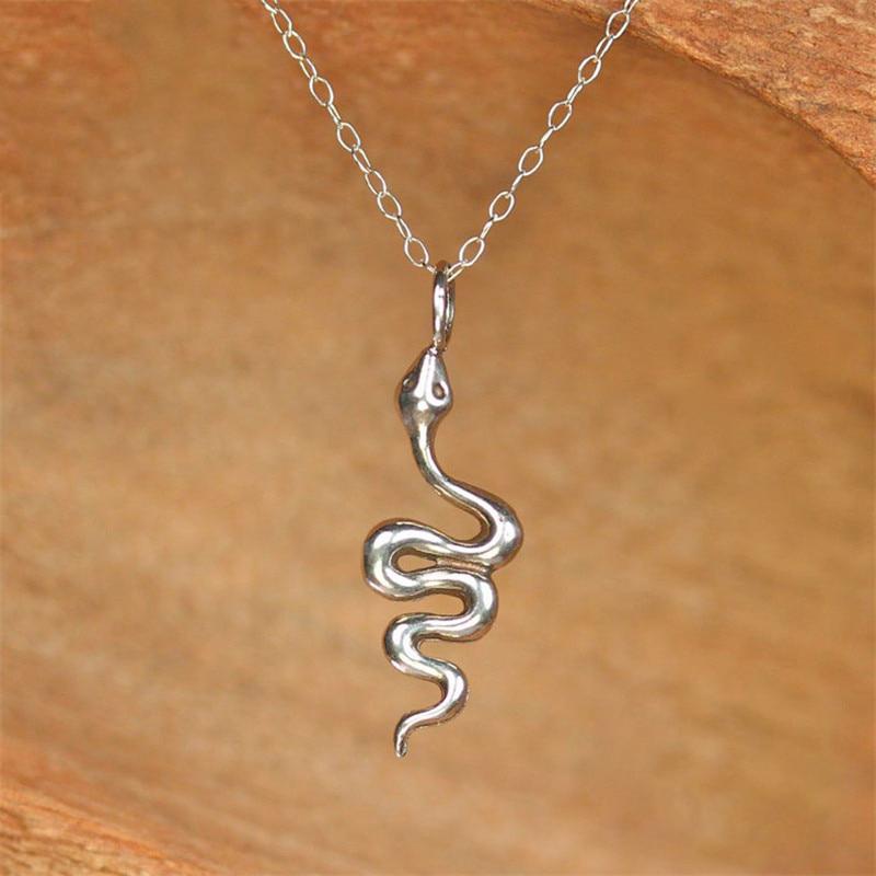 Collier Serpent Brillant en Argent Sterling 925