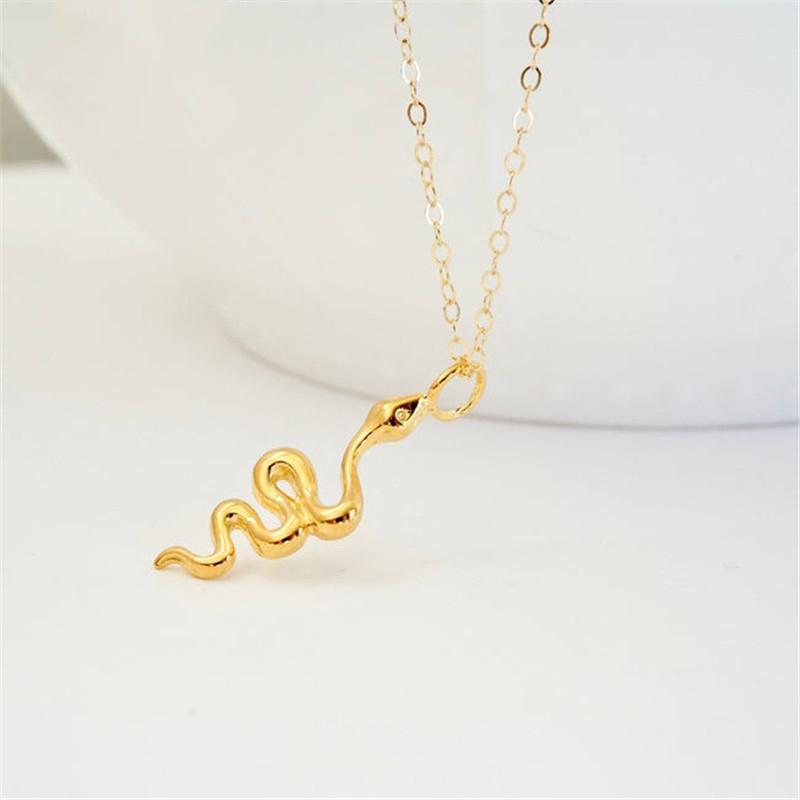 Collier Serpent Or Jaune