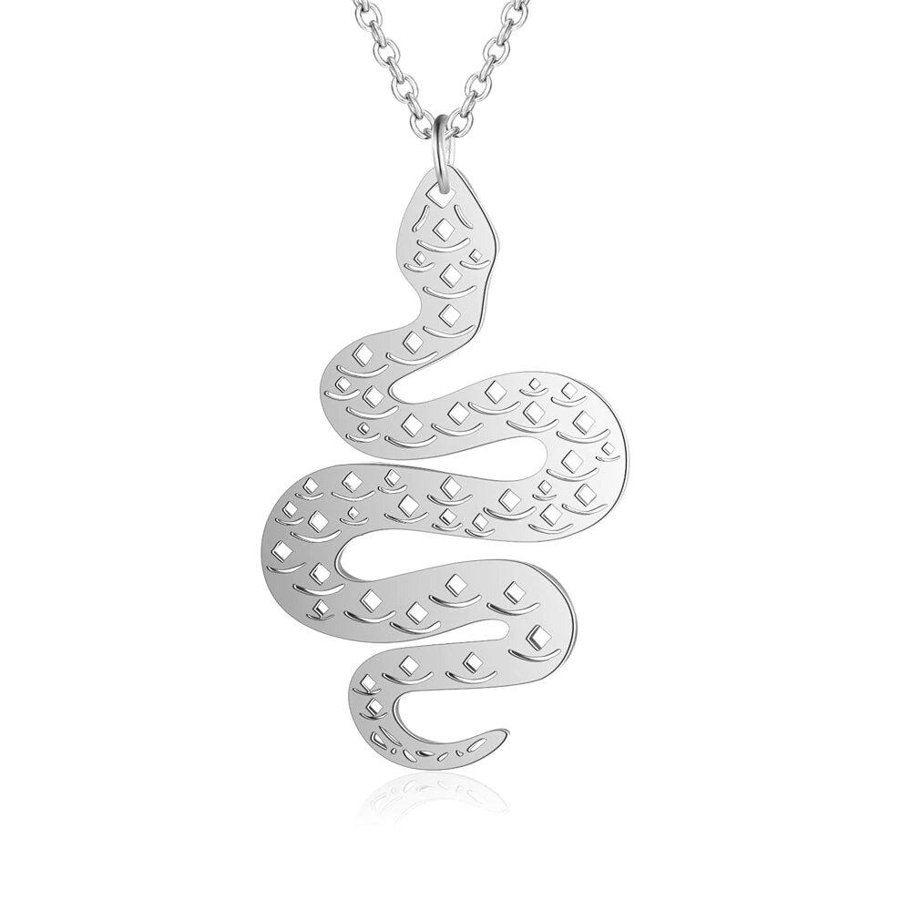 Collier Serpent Berloque Argent
