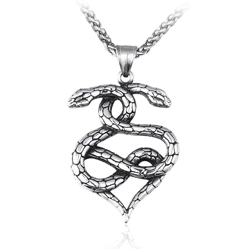 Collier Serpent Homme acier