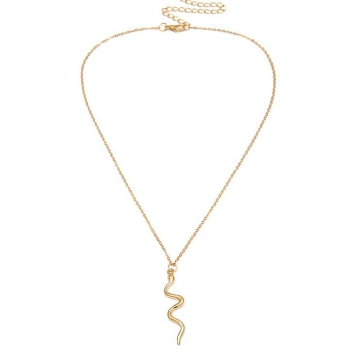 Collier Serpent Femme or