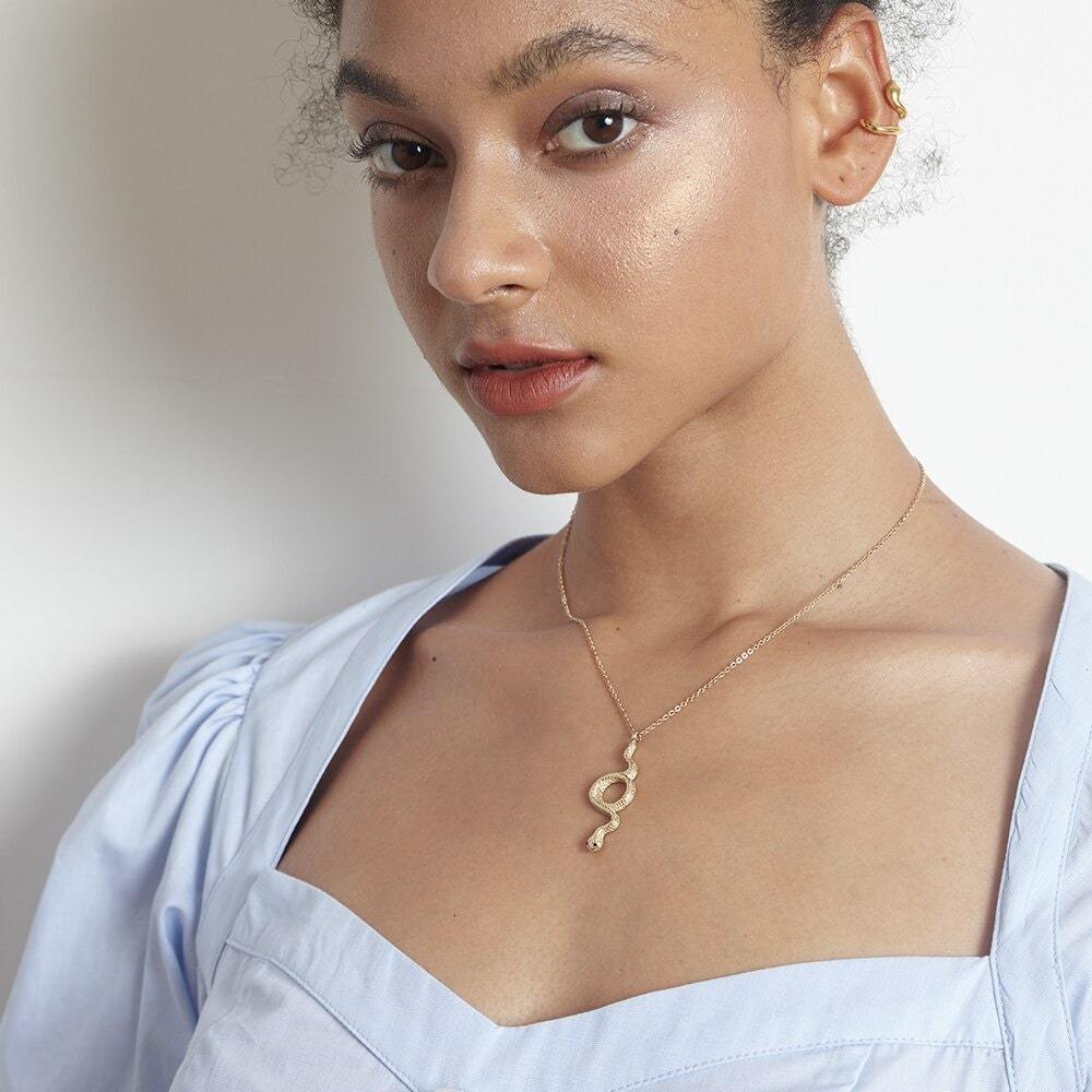 Collier Serpent femme Or