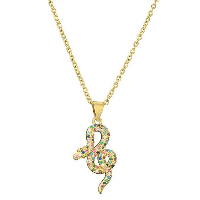 Collier Serpent Multicolore