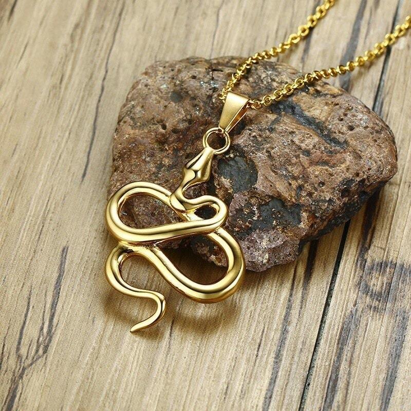 Collier Serpent Or jaune