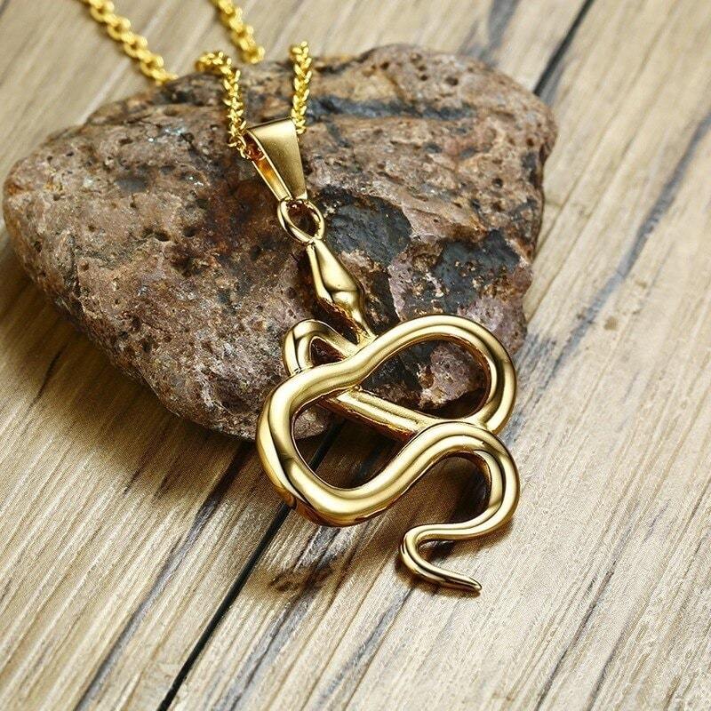 Collier Serpent doré