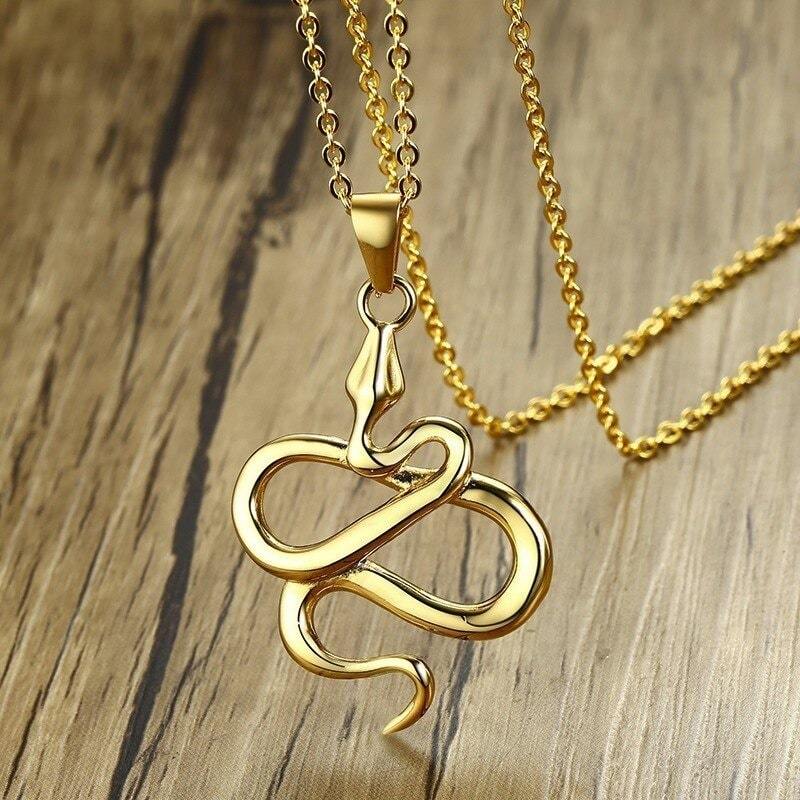 Pendentif Serpent Or Homme