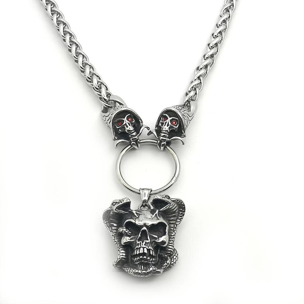 Collier Tête de Mort Acier