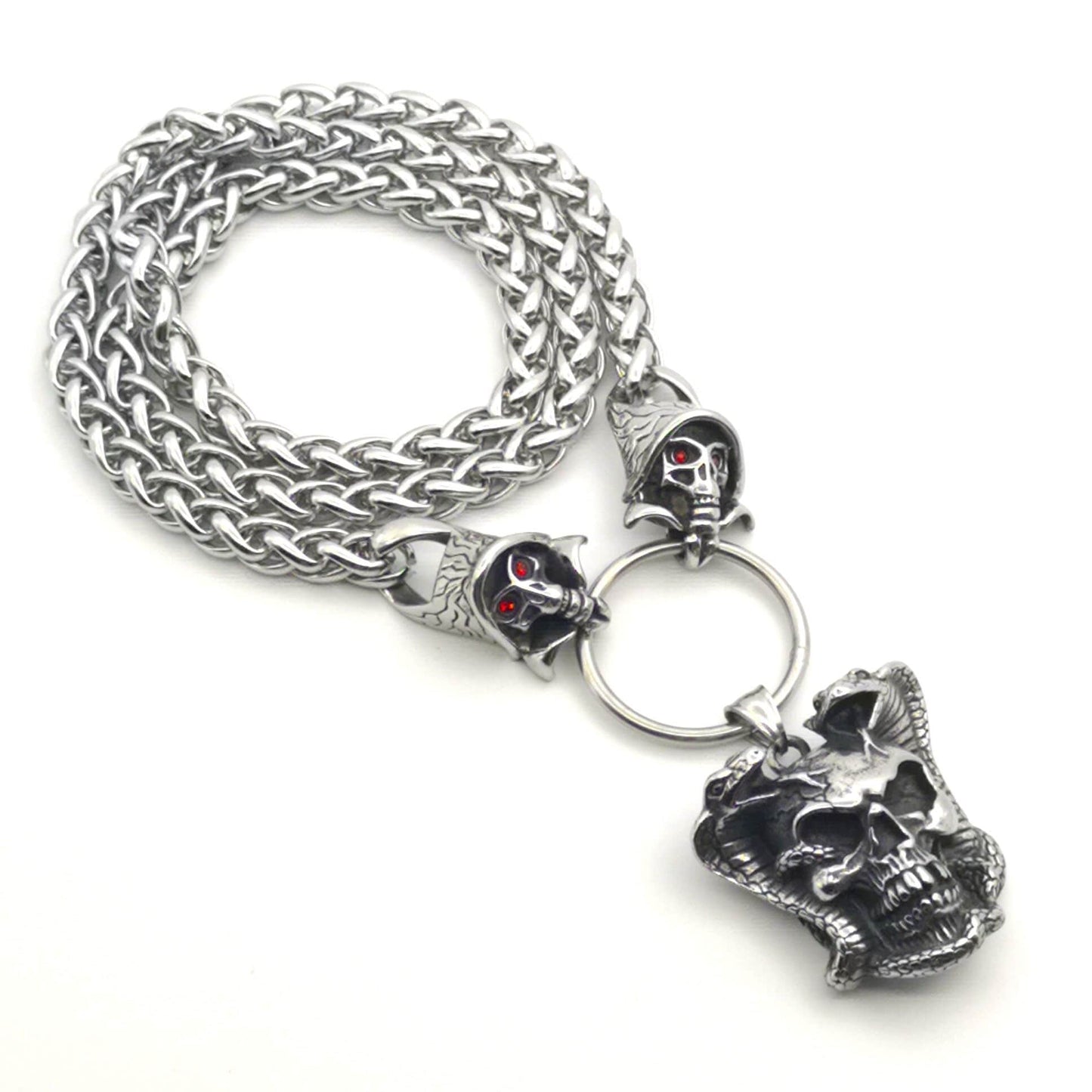 Collier Tête de Mort Acier inoxydable