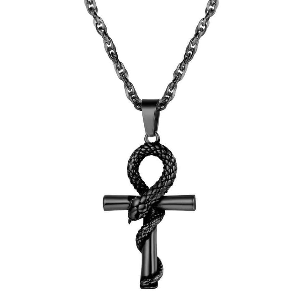 Pendentif Croix Noir