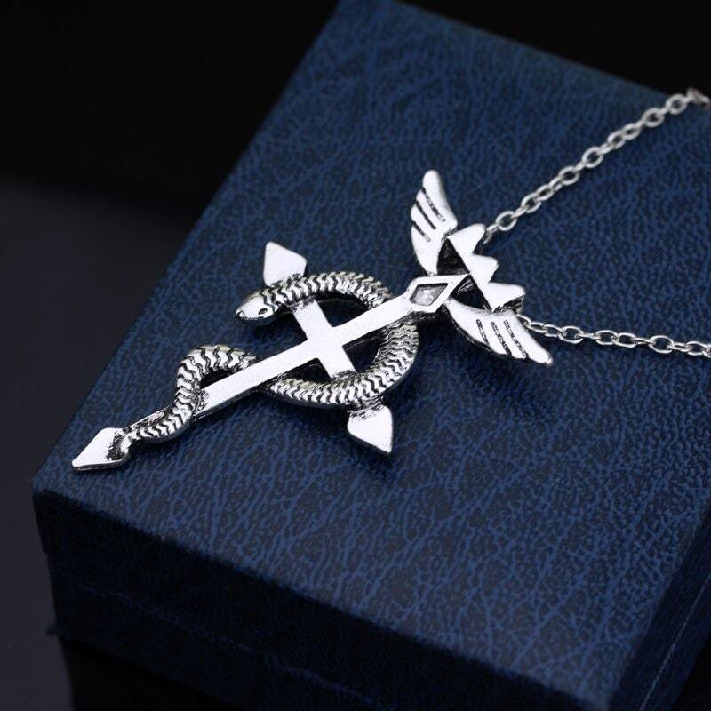 Pendentif Serpent Croix Chrétienne