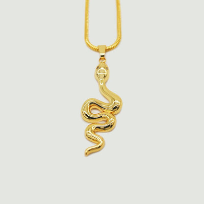 Pendentif Serpent Femme doré
