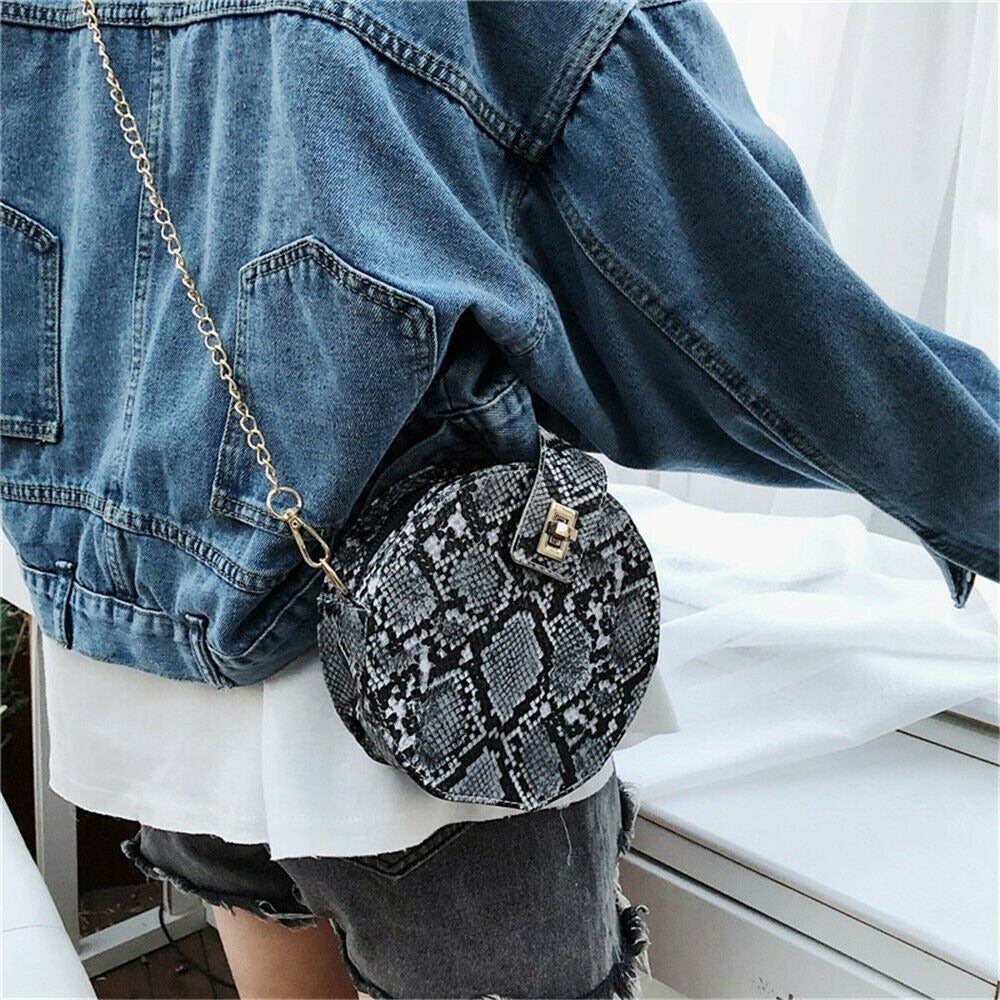 Sac Rond Serpent noir