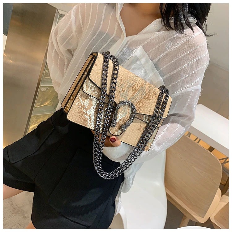 Sac serpent Doré