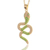 Collier Serpent Femme Fantaisie Vert