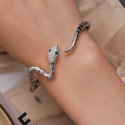 Bracelet Serpent femme Argenté