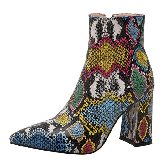 Bottines Serpent Multicolore
