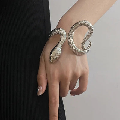 Bracelet Serpent Grande Taille Argenté