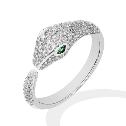 Bague serpent en argent pour femme