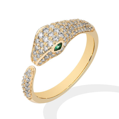 Bague serpent en argent pour femme