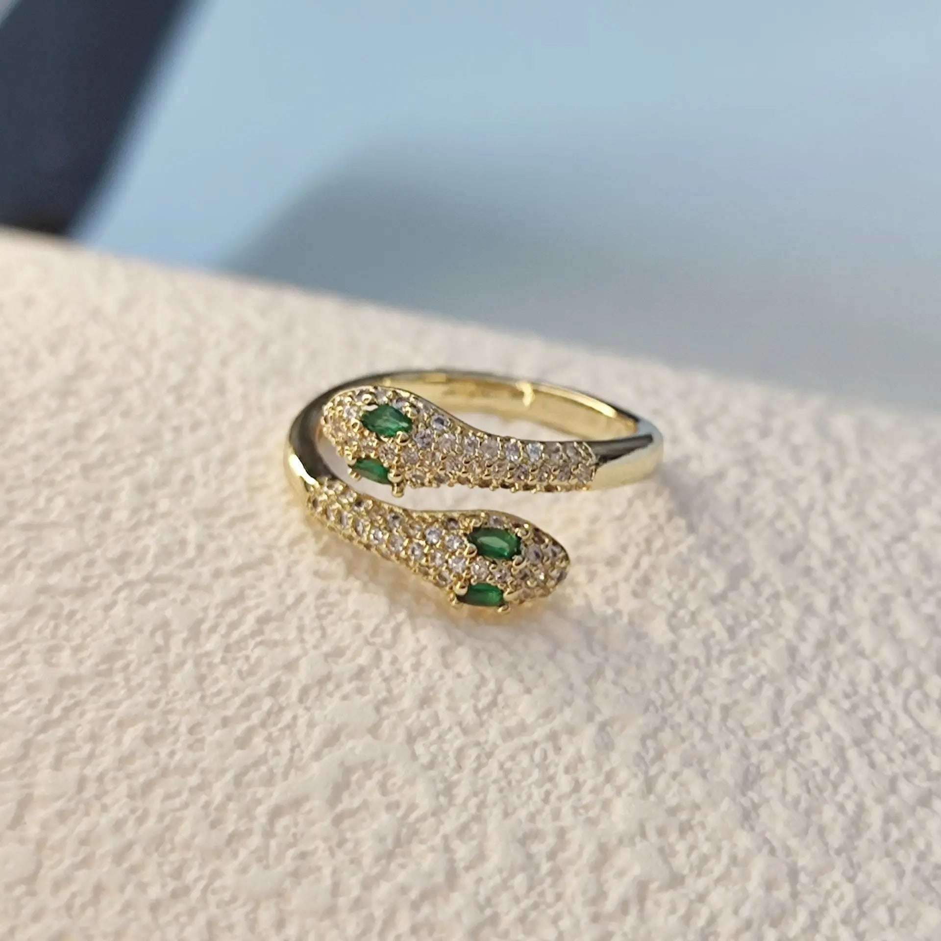 Bague Serpent Femme  doré
